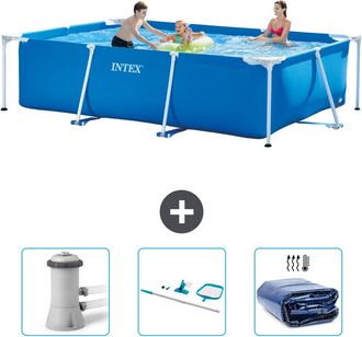 Intex Piscina Con Estructura Rectangular - 300x200x75 Cm - 6-piezas Scb81