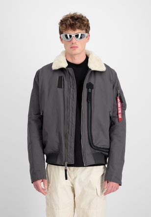Alpha Industries Bomberjacke ALPHA INDUSTRIES DA-3 Bomber, Herren, Gr. XXL, grau (vintage grau), Obermaterial: 65% Baumwolle, 35% Nylon, Jacken Bomberjacke