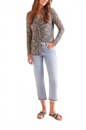 Tribal Cropped Jean In Light Breeze