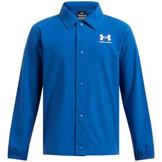Under Armour Jongens Woven Snap-Front Coach Jacket (Blauw)