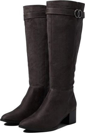 Life Stride Lifestride Daring I1845F1-020 Boots Gray Knee High Block Heel JZZ1251