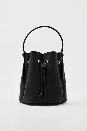 Melie Bianco Laguna Cinched Vegan Leather Bucket Bag