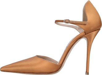 Casadei Satijnen Pumps - Dames - Pumps - Oranje - 37 EU - Satijn - Schoenen