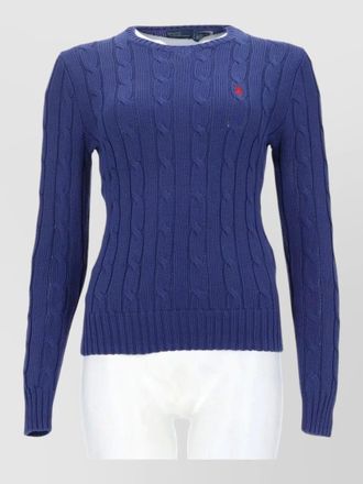Polo Ralph Lauren cable knit top ribbed cuffs hem