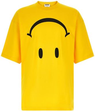 Moschino Yellow Crew Neck T-Shirt