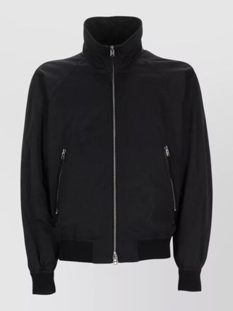 Tom Ford coat high collar elastic cuffs hem