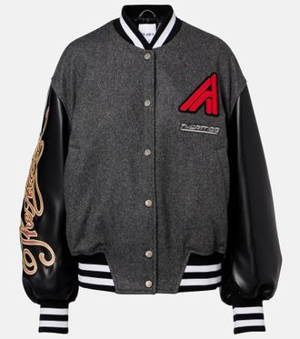 The Attico Chaqueta varsity en mezcla de lana