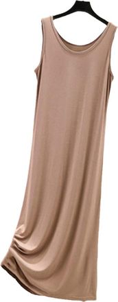 Generic Women Summer Sleeveless Tank Dress Casual Loose Spaghetti Strap Dress