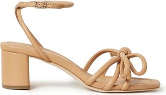 Loeffler Randall Womens Mikel Mid Heel Bow Sandal In Dune