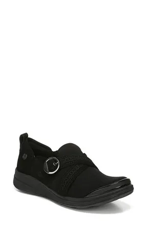 Bzees Indigo Slip-On Sneaker in Black Fabric at Nordstrom, Size 7.5