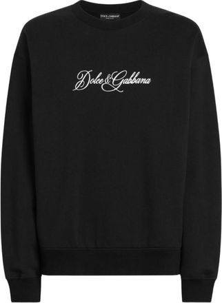 Dolce & Gabbana Black Crew Neck Sweatshirt