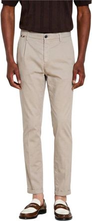 Mason's Osaka 1 Pinces Chino Broek - Heren - Chinos - Grijs - S - Katoen - Broeken