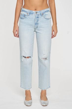 Daze Backstage Gifted Mid Rise Straight In Blue