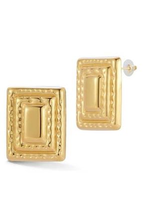 Glaze Jewelry Square Stud Earrings in Gold at Nordstrom Rack