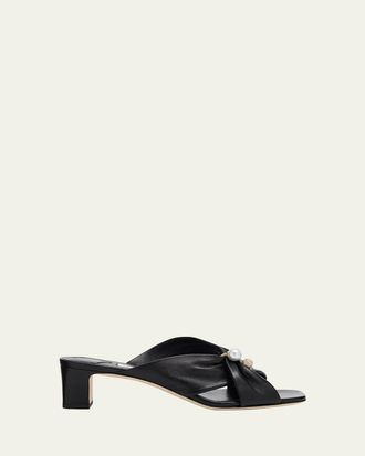 Jimmy Choo London 45mm Rafi Leather Mules