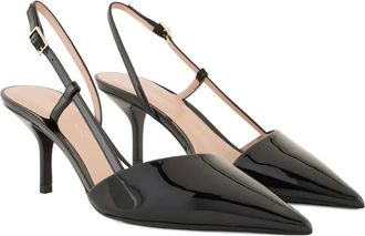 Giorgio Armani Pumps met puntige neus - Zwart