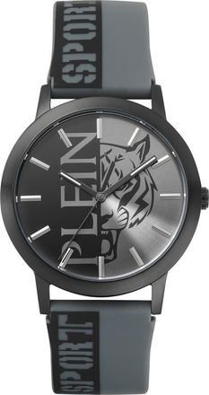 Plein Sport Three-Hand Quartz Silicone Strap Watch, 44mm in Black at Nordstrom Rack