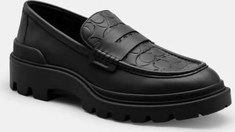 Coach Platform Loafer With Signature Print