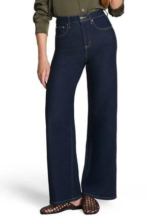 Spanx SPANXshape Authentic 360 High Waist Wide Leg Jeans in Marina at Nordstrom, Size 3 X