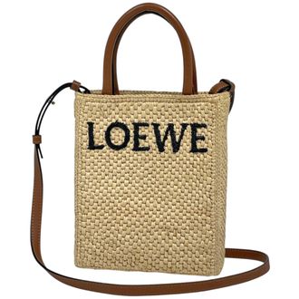 Loewe Beige Raffia Tote Bag (Pre-Owned)