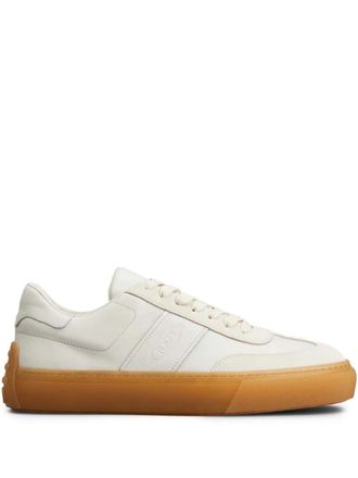 Tod's suede sneakers - men - Leather/Leather/Suede/Rubber - 10 - Neutrals