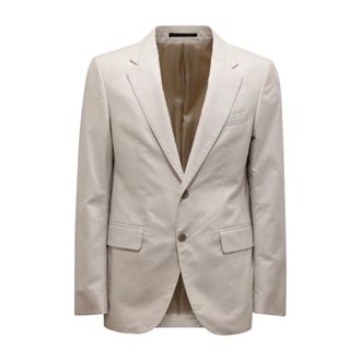 Mauro Grifoni Blazers, male, Beige, Size: L Bg134146 Bn436 Cotton Jacket