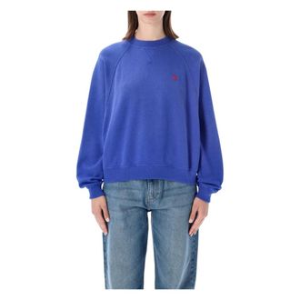 Polo Ralph Lauren Sweatshirts, female, Blue, Size: XS Crew Neck 90s