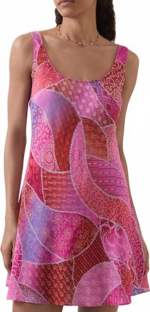 Rixo Menna Mini Dress In Ibiza Night Sunset