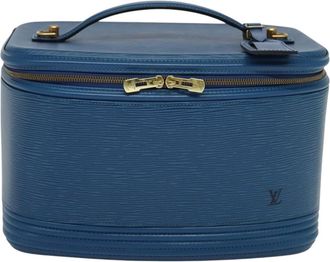 Louis Vuitton Nice Blue Leather Handbag (Pre-Owned)