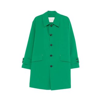 Mackintosh Single-Breasted Coats, male, Green, Size: 3XS Rainwear Mackintosh
