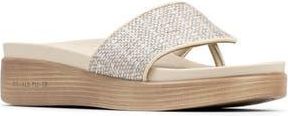 Donald J Pliner Fifi Platform Wedge Flip Flop in Silver at Nordstrom Rack, Size 9.5
