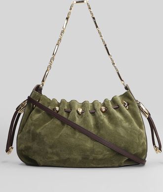 Zimmermann Halcyon Shoulder Bag In Green Leather