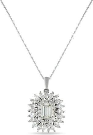 Luxury Bazaar Collana in platino con diamanti - Argento