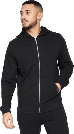 Crosshatch Heren Braxson Full Zip Hoodie (Zwart)