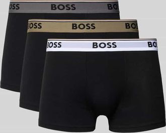 HUGO BOSS Trunks aus Baumwoll-Mix im 3er-Pack in Black, Größe XXL