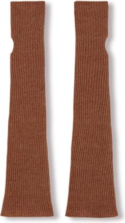 Cortana Diandra- baby alpaca- kasjmier en zijde bordeauxrode armwarmers - Dames - Handschoenen - Rood - M - Kasjmier - Accessoires