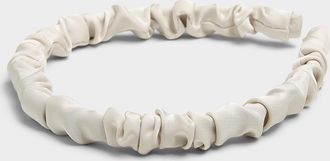 Simons Womens Gathered satin headband