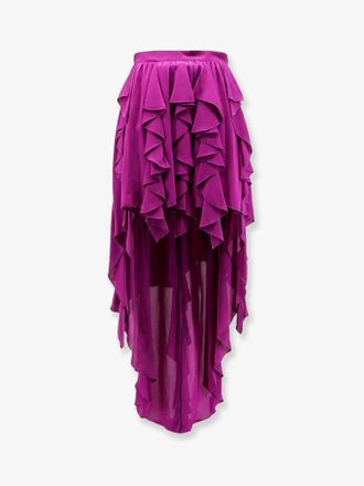 Actualee Gonna con rouches in satin - ACTUALEE - gender_Woman