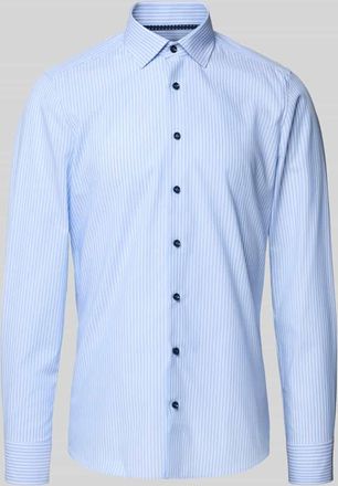 Olymp Level 5 Body Fit Businesshemd mit Kentkragen in Bleu, Größe 39