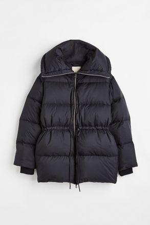 H&M Oversized Daunenjacke - Schwarz