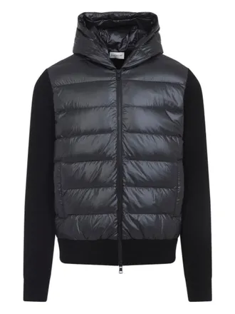 Moncler Black Quilted Hooded Jacket