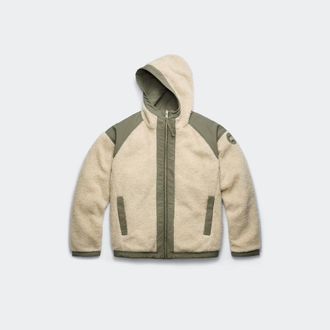 Canada Goose Alberni Reversible Fleece Bomber (Men, Light Tan/Smokey Sage, XXL)