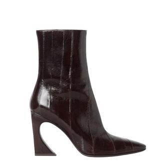 Fendi Heeled Boots, female, Brown, Size: 6 1/2 US Arco Ankle Boots