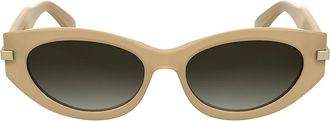Calvin Klein Womens Acetate Cat Eye Sunglasses - Brown