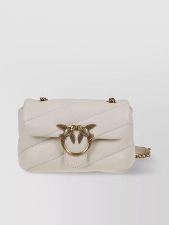 Pinko love bag baby leather crossbody bag