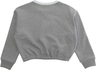 Marni Girls Long Sleeve Sweatshirt Grey Cotton Hoods & Sweatshirts