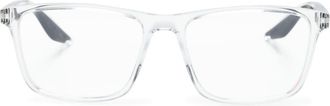 Prada rectangle-frame glasses - men - Acetate - 56 - Neutrals