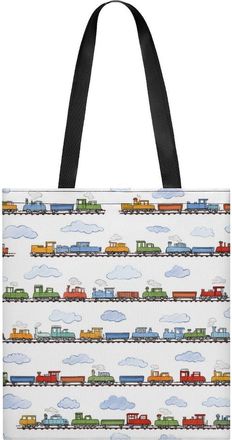 Generic Train Cartoon Car Tote Bag for Women Men Shoulder Bags Purses Pouch Handbags