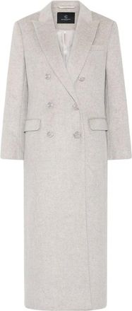 Bruuns Bazaar Dames, Mantels, Beige, Maat: 2XL Wol