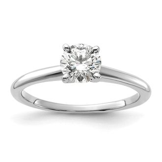 Diamond2Deal 14k Gold Lab Grown Diamond Engagement Ring 3/4Ct Clarity- VS Color- G-H